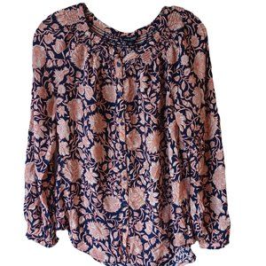 Lucky Brand Floral Top Size Small